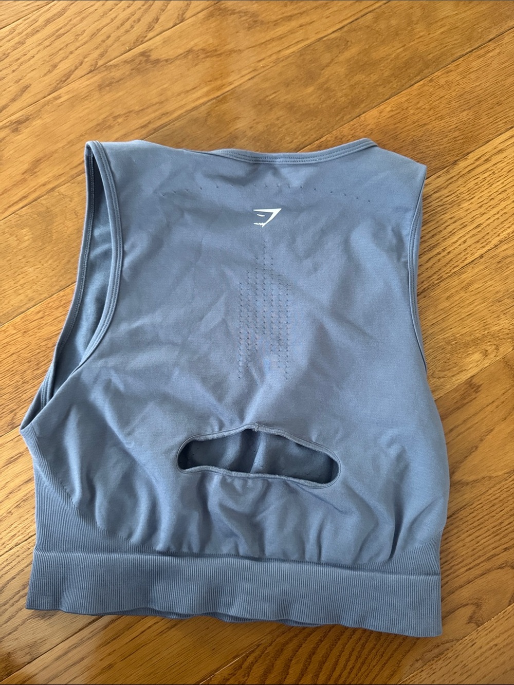 Gymshark Steel Blue Seamless Sports 3 piece Set - Picture 4 of 5